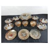 Orange Depression Glass Tableware