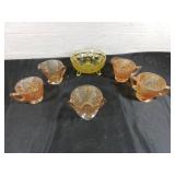 Orange Depression Glass Tableware
