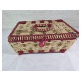 Woven Sewing Kit Box with Contents