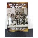 Native American Themed Metal Sign