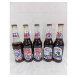 5 Richard Petty Pepsi Commemorative Bottles