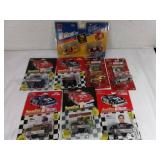 9 NASCAR 1:64 Diecast Cars in Packaging