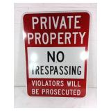 Private Property Metal Sign