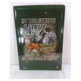 Hunting-Themed Metal Wall Sign