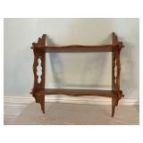 2 Tier Wooden Wall Shelf