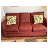 Upholstered Sofa with Pillows