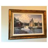 Framed Nautical Scene