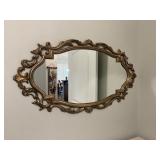 Ornate Gold-Tone Mirror