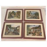 Four Framed Cottageï¿½ Prints