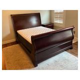Wood Sleigh Bed Frame