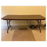 Folding Table with Metal Legs