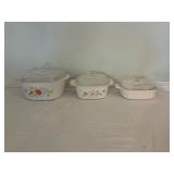 CorningWare Dishes with Lids
