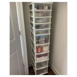 Drawer Tower With Craft Supplies