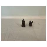 Wooden Scottie Dog Inkwell