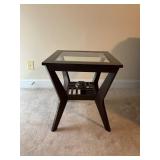 Glass Top End Table