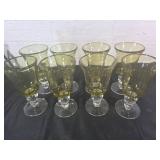 8 Mexican Hand-Blown Water Goblets