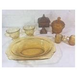 Orange Carnival Glass Tableware