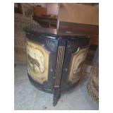 Elephant-Themed Decorative Mini Bar Cabinet