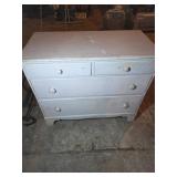 Painted Wood 2 Over 2 Dresser