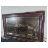 Rectangular Wall Mirror with Beveled Frame