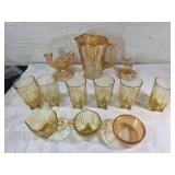 Irish Bone Glass Drinkware and Pitcher Set
