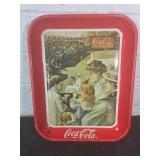Coca-Cola Baseball Advertising Tray