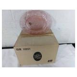 Tiara Pink Depression Glass Plates