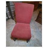 Red Upholstered Dining Room Chair