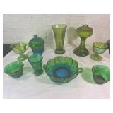 Green Glass Tableware