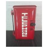 Red Metal Telephone Box with Handset