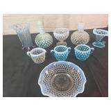 Hobnail Glassware in Varied Designs