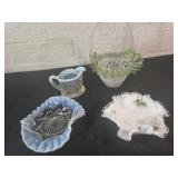 Fenton Glass Ruffled Edge Lot