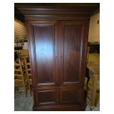 Wooden TV Cabinet with Dual Doors