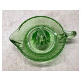 Vaseline Glass Citrus Juicer with Handle