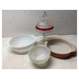Glass and Ceramic Serveware Pieces