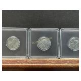 3 1943 Slabbed Steel Cents