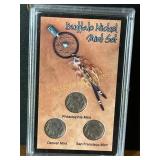 Buffalo Nickel Mint Set with Three Coins