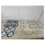 Floral and Blue China Dinnerware