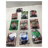 10 NASCAR Diecast Cars in Packaging