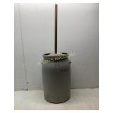 Stoneware Butter Churn with Wooden Dasher