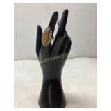 Sterling Silver Ring with Oval Tigerï¿½s Eye Stone