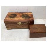 2 Woodenï¿½ Keepsake Boxes