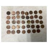 Approximately 39 Assortedï¿½ Pennies