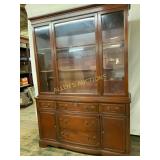 Mahogany China Cabinet with Glass Doors