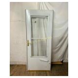 Metal Storm Door With Glass Pane