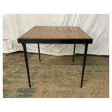 Folding Wood and Metal Table