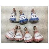 Ceramic Figurine Salt & Pepper Shakers