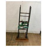Metal Hand Truck with Green Strap