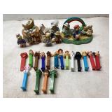 Pez Dispensers and Bear Figurines Collection