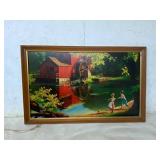 Framed Paul Detlefsen Print of Rustic Watermill Sc